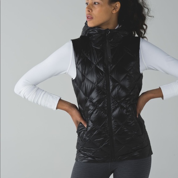 lululemon athletica Jackets & Blazers - Lululemon The Fluffiest Vest
Black / Ziggy Snake Butter Pink Black